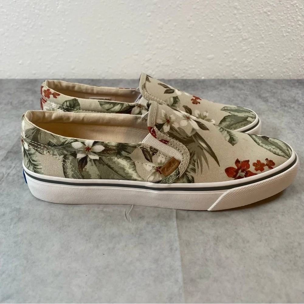 Women's Jump Kick Slip Tropical Keds Sneakers, Size 7.5 Medium NWOT - Picture 1 of 7